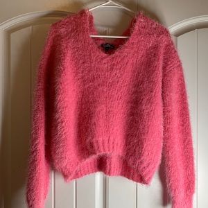 Pink comfy cropped sweater